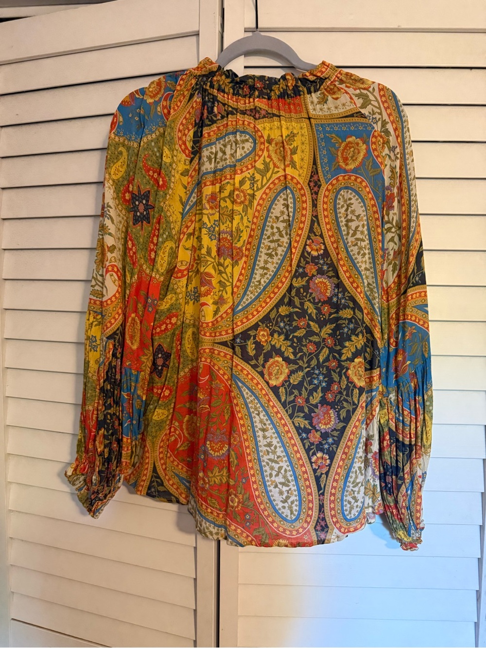 SPELLBoho Paisley Tie-Neck Blouse - Multicolor - Picture 3 of 3